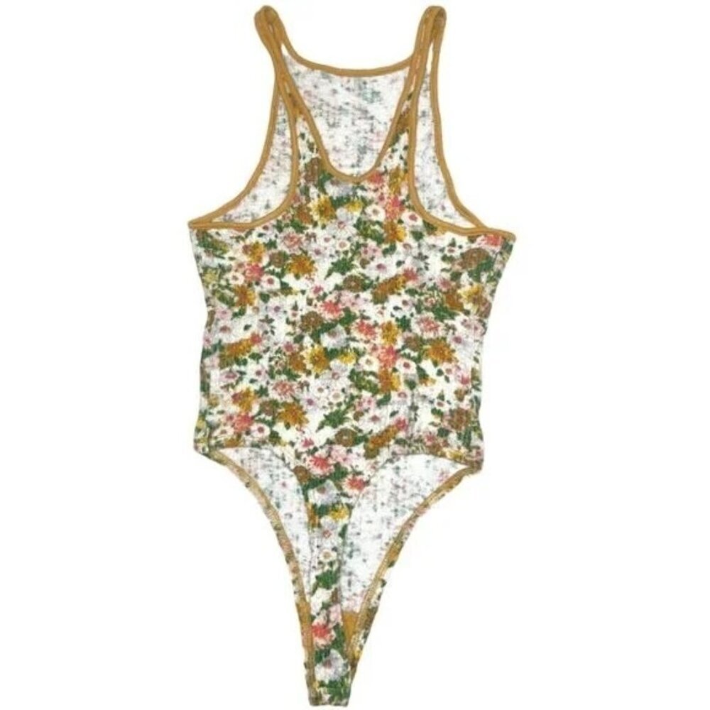 Urban Outfitters Out From Under Charlie Botanical Print Bodysuit - Picture 4 of 7